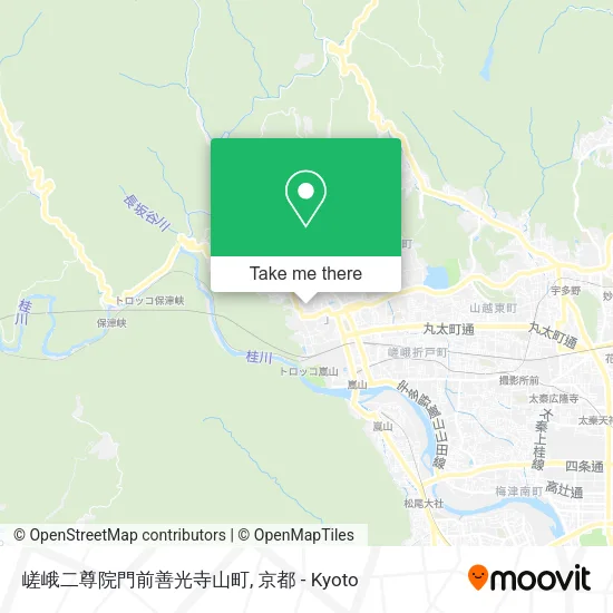 嵯峨二尊院門前善光寺山町 map