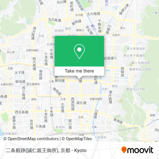 二条殿跡(誠仁親王御所) map