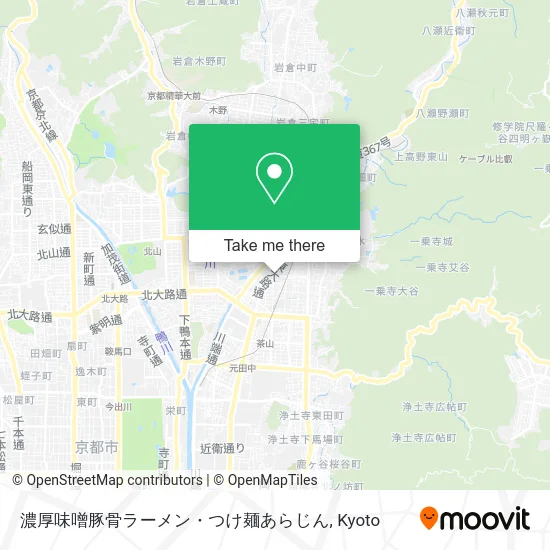 濃厚味噌豚骨ラーメン・つけ麺あらじん map