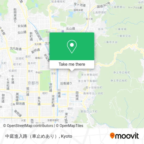 中庭進入路（車止めあり） map