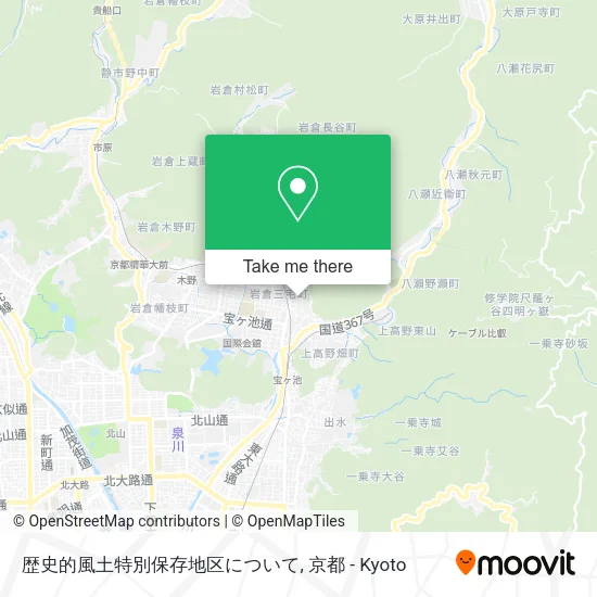 歴史的風土特別保存地区について map