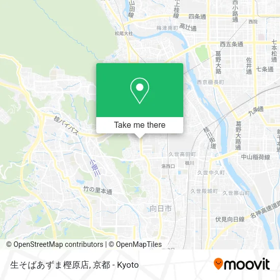 生そばあずま樫原店 map