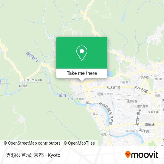 秀頼公首塚 map