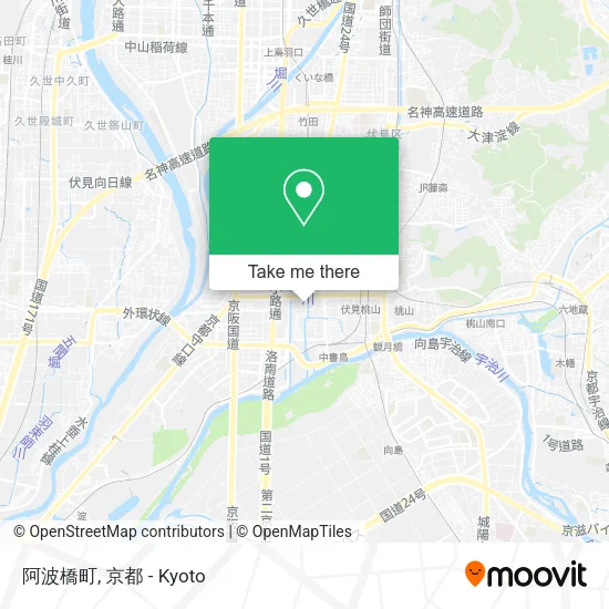 阿波橋町 map