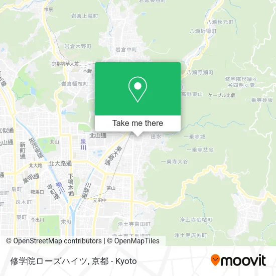 修学院ローズハイツ map