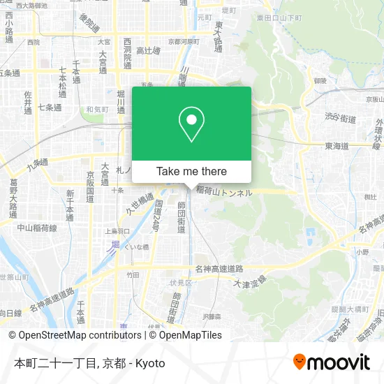 本町二十一丁目 map