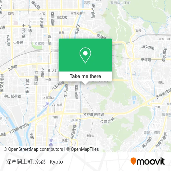 深草開土町 map