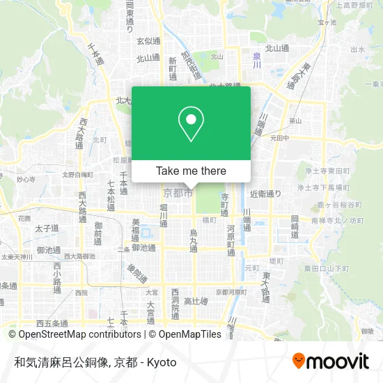 和気清麻呂公銅像 map