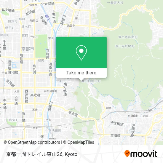京都一周トレイル東山26 map