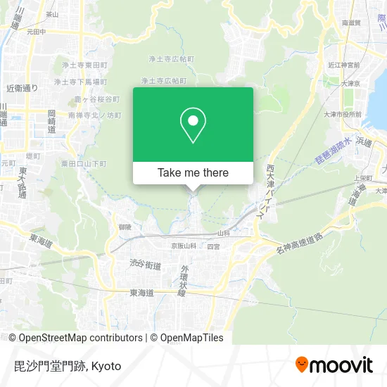 Bishamon Temple Gate Ruins map