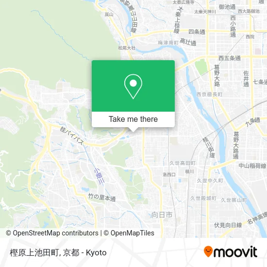 樫原上池田町 map