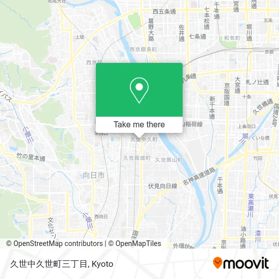 Kuse Naka-kuse-cho Third District map