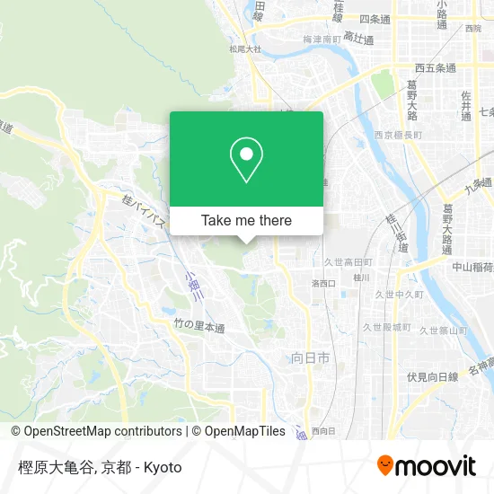 樫原大亀谷 map