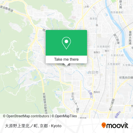 大原野上里北ノ町 map