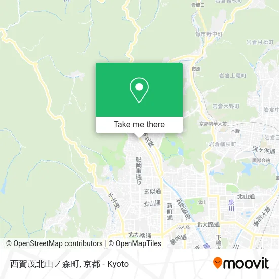 西賀茂北山ノ森町 map