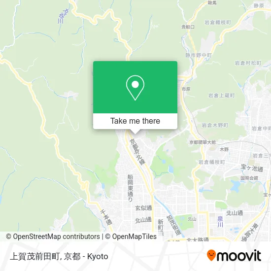 上賀茂前田町 map