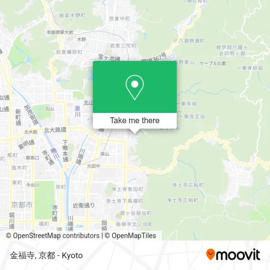 金福寺 map