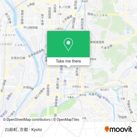 白銀町 map