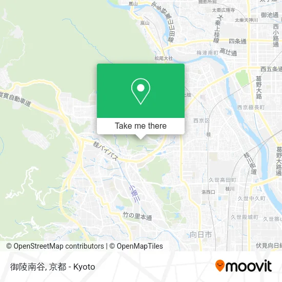 御陵南谷 map