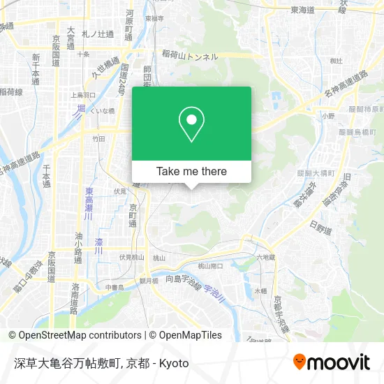 深草大亀谷万帖敷町 map