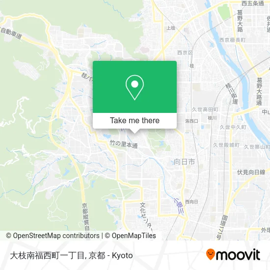 大枝南福西町一丁目 map