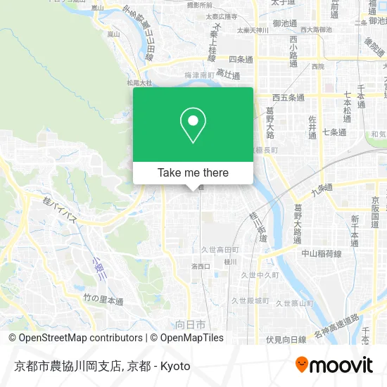 京都市農協川岡支店 map