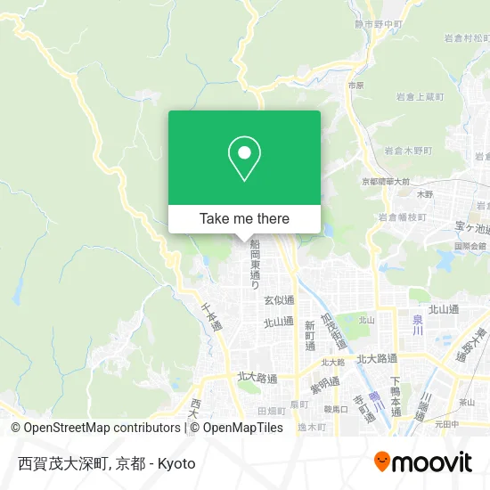 西賀茂大深町 map
