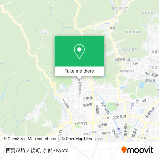 西賀茂坊ノ後町 map
