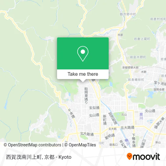 西賀茂南川上町 map