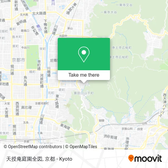 天授庵庭園全図 map