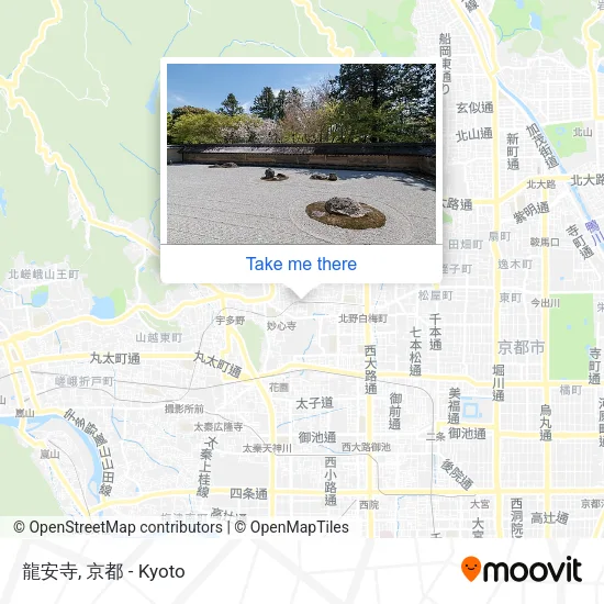 龍安寺 map