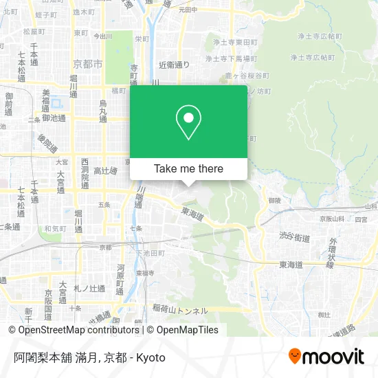 阿闍梨本舖 滿月 map