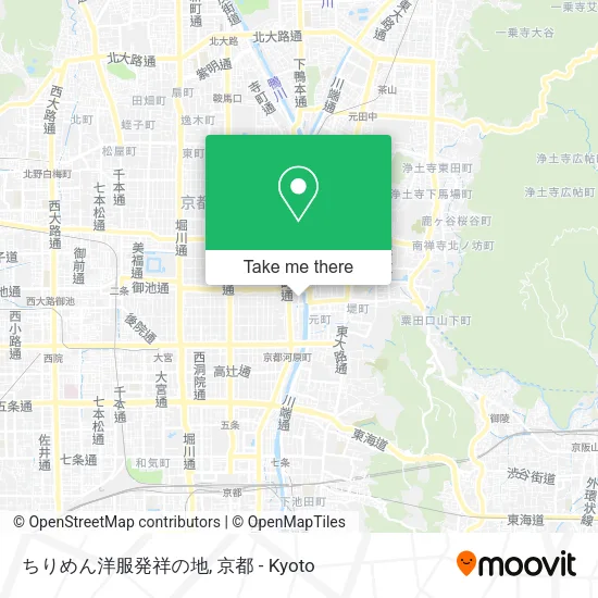 ちりめん洋服発祥の地 map