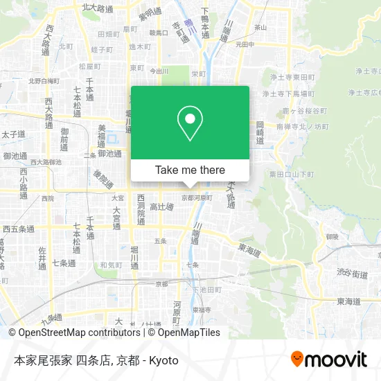 本家尾張家 四条店 map