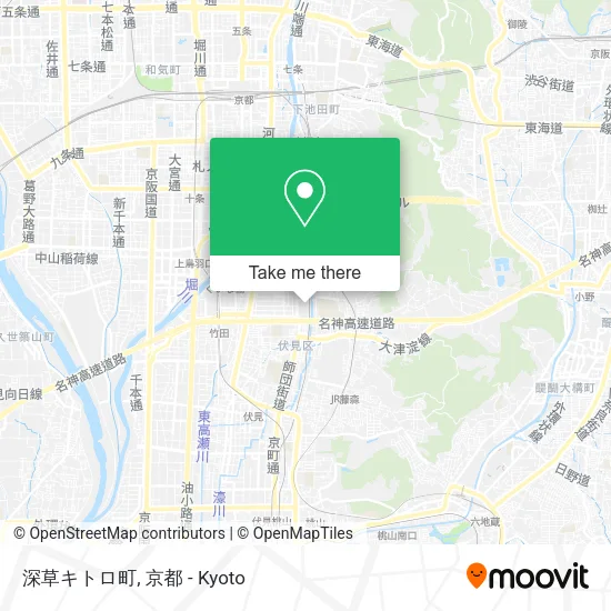 Fukakusa Kitoro Town map