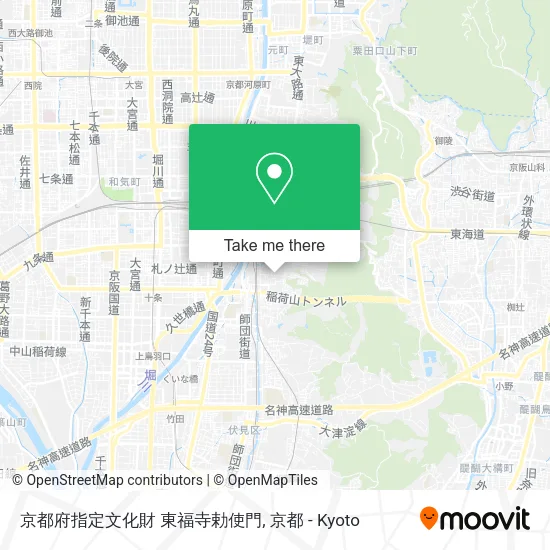京都府指定文化財 東福寺勅使門 map