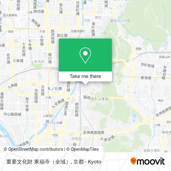 重要文化財 東福寺（全域） map