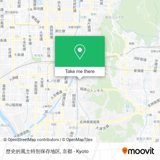 歴史的風土特別保存地区 map