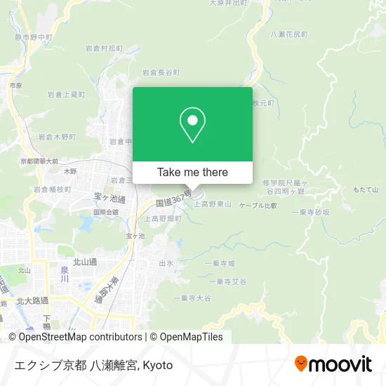 エクシブ京都 八瀬離宮 map