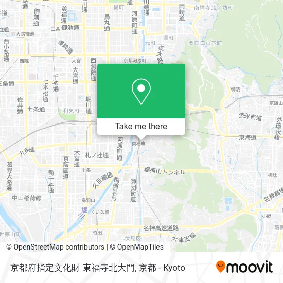 京都府指定文化財 東福寺北大門 map
