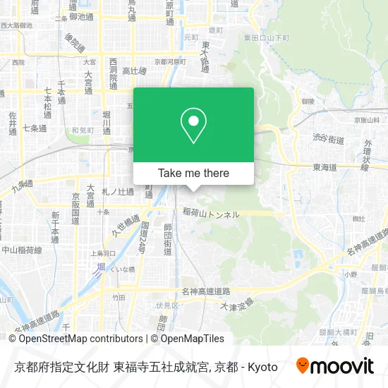 京都府指定文化財 東福寺五社成就宮 map