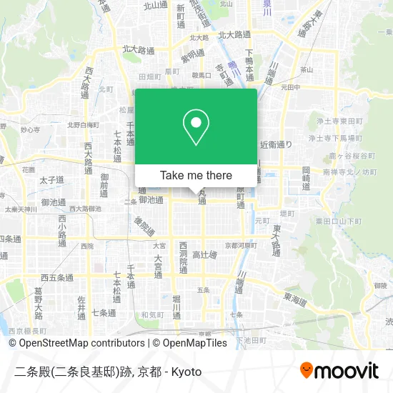 二条殿(二条良基邸)跡 map