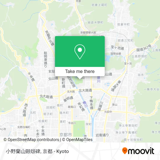 小野蘭山顕頌碑 map