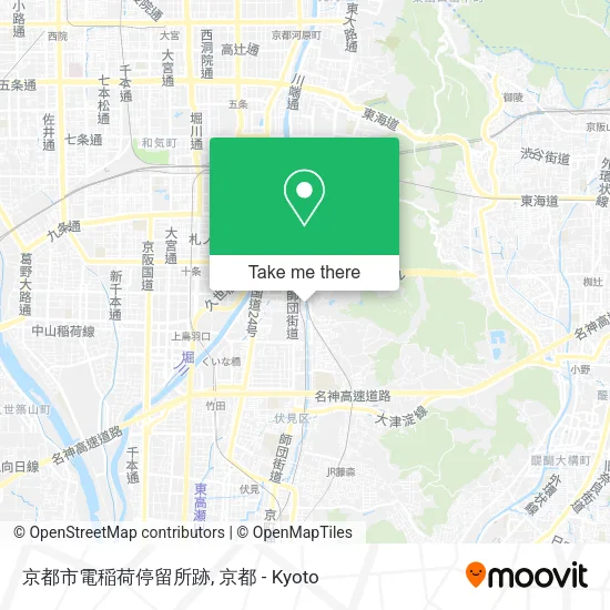 京都市電稲荷停留所跡 map