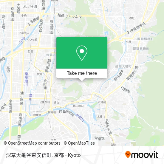 深草大亀谷東安信町 map