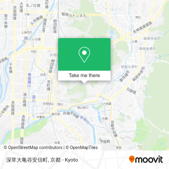深草大亀谷安信町 map