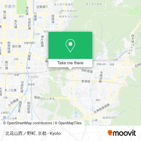 Kita Hanayama Nishi-no Town map