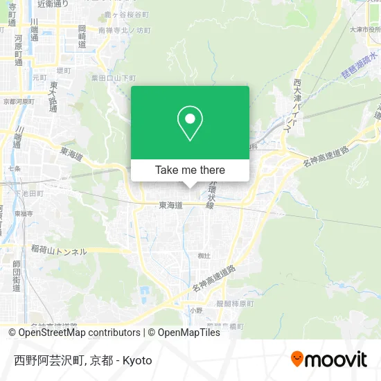 西野阿芸沢町 map