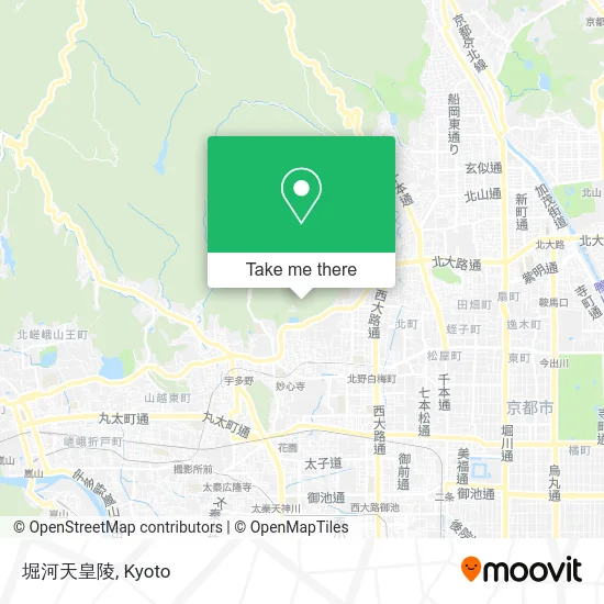 Tomb of Emperor Horikawa map