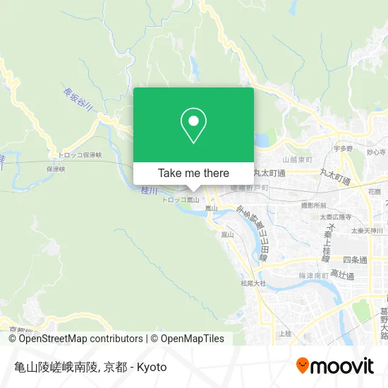 亀山陵嵯峨南陵 map